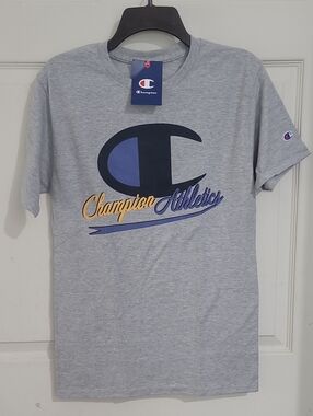Champion Gray Champion Athletics Graphic Tee Youth Adult  Size S